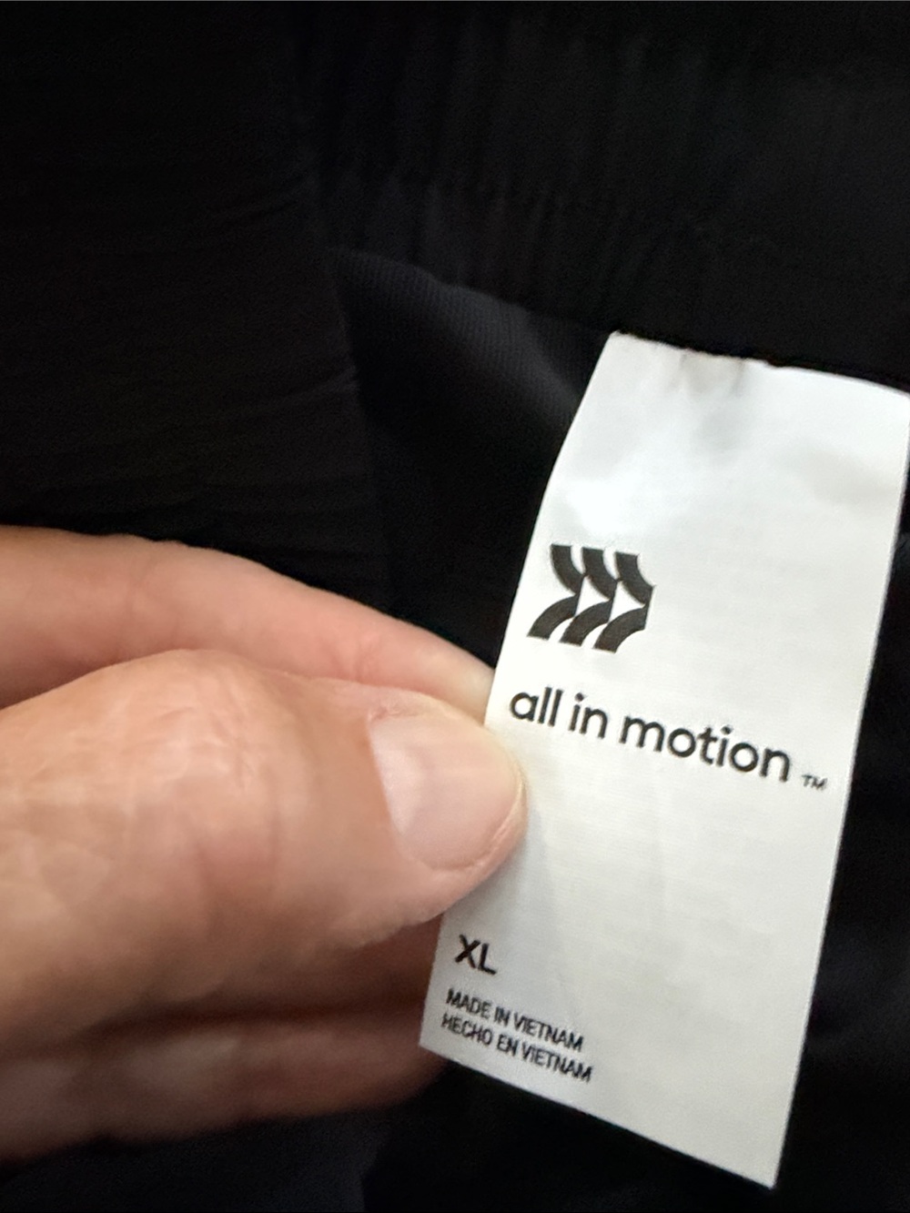 all in motion Black Athletic Shorts with Neon Yellow Tag - Picture 6 of 9